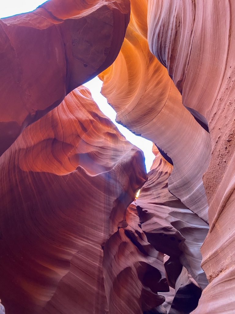 inside Lower Antelope Canyon