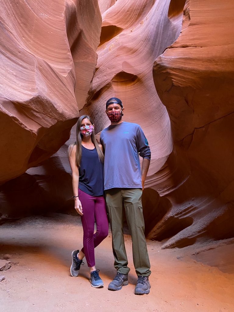 us inside Lower Antelope Canyon