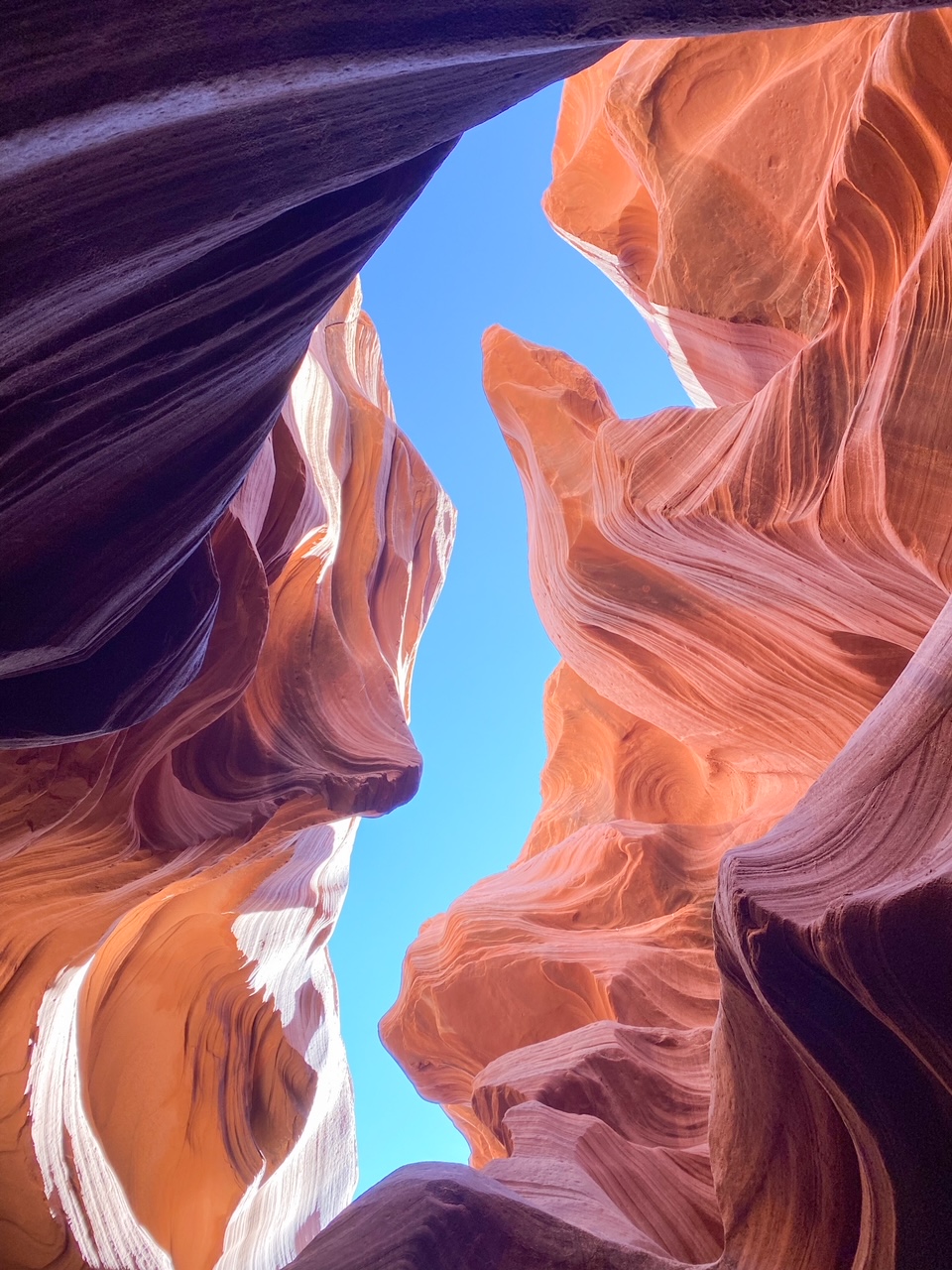 a cool formation at Lower Antelope Canyon