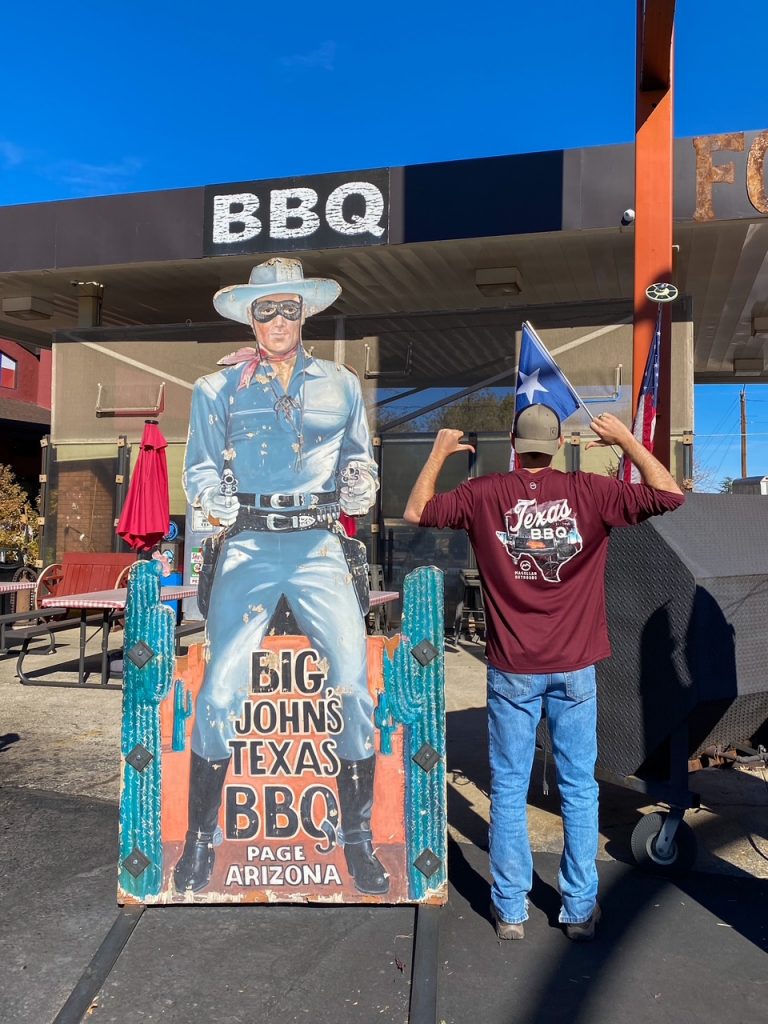 Tim at Big John's Texas Barbeque in Page, AZ