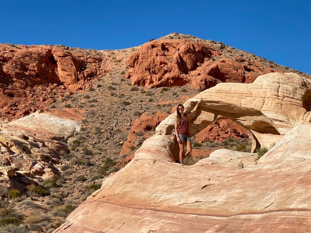 a photo of Sara on the Seven Wonders Loop Trail
