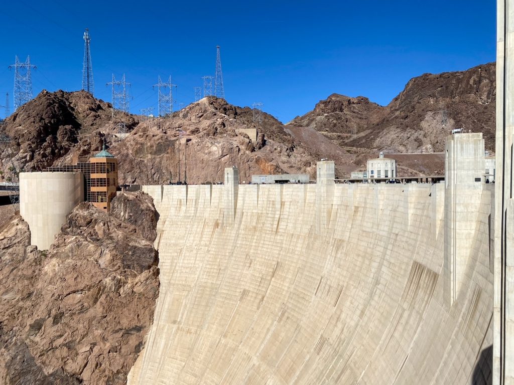 the infamous Hoover Dam near Las Vegas