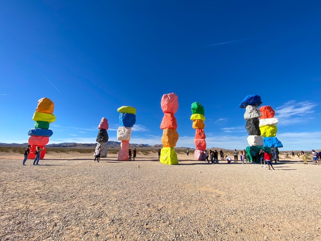 Seven Magic Mountains outside of Las Vegas