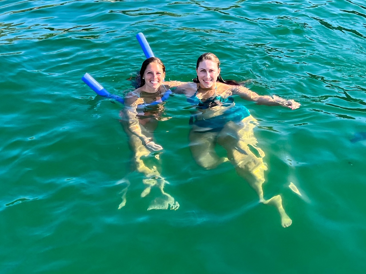 playing in the water in Costa Rica