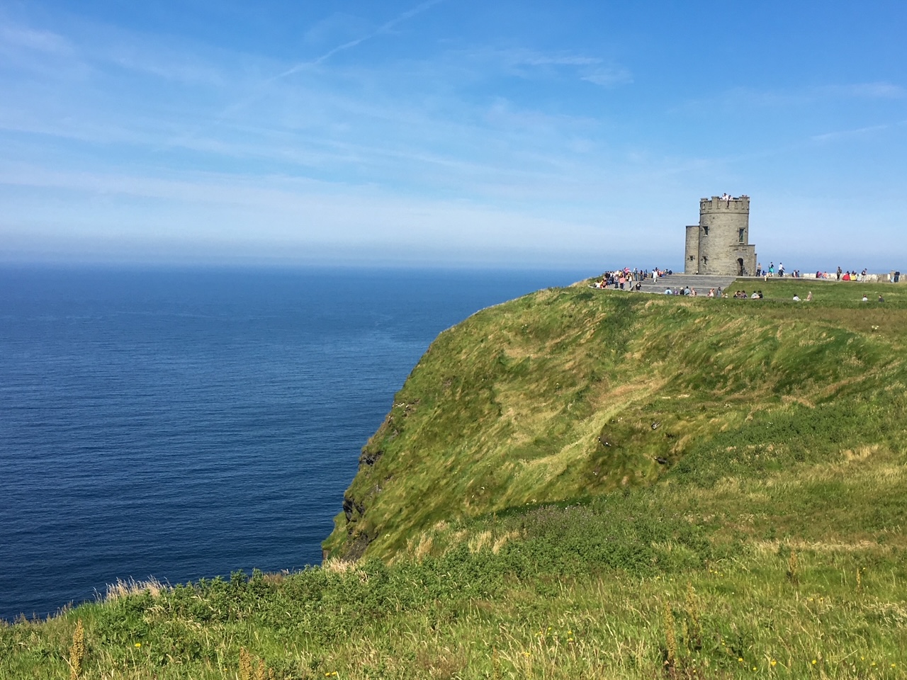 castle at the Cliffs of Moher