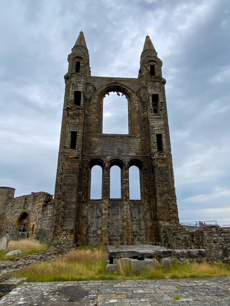 part of the St Andrews Cathedral ruins