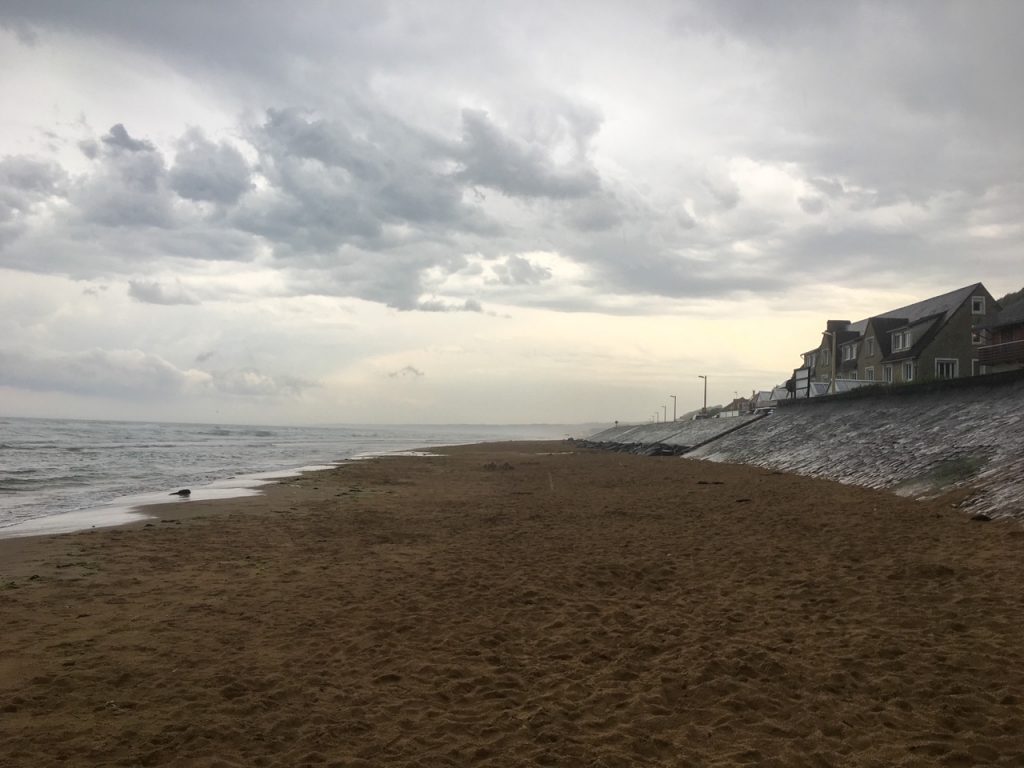 Omaha Beach, one of the D-Day beaches of Normandy, France