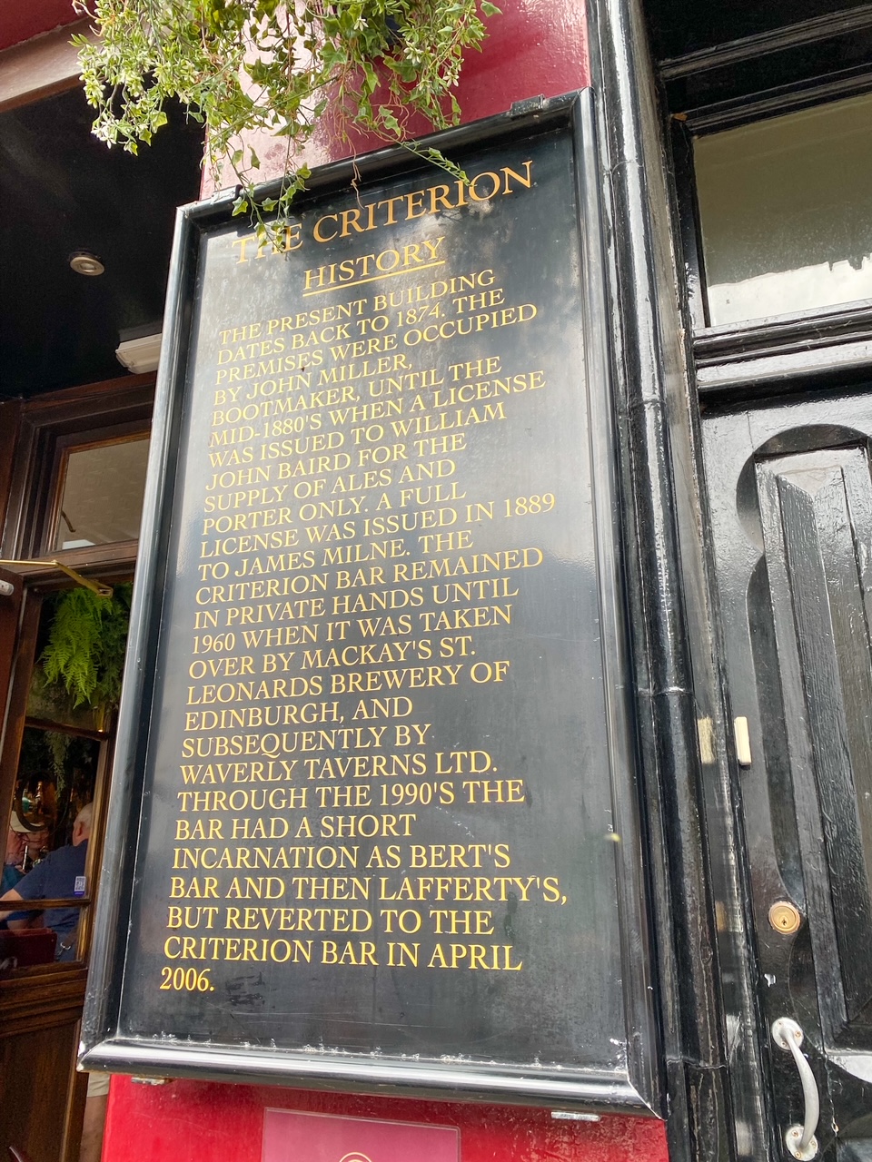 History of The Criterion, an old pub in St Andrews