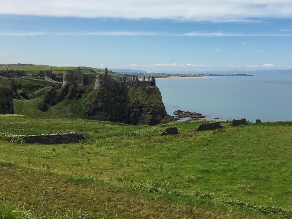 we saw Dunluce Castle during our visit to Ireland