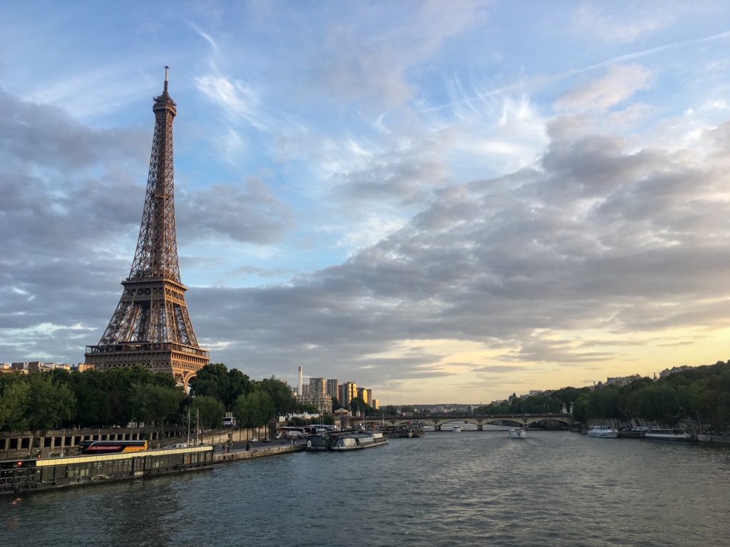 Eiffel Tower overlooking the River Seine