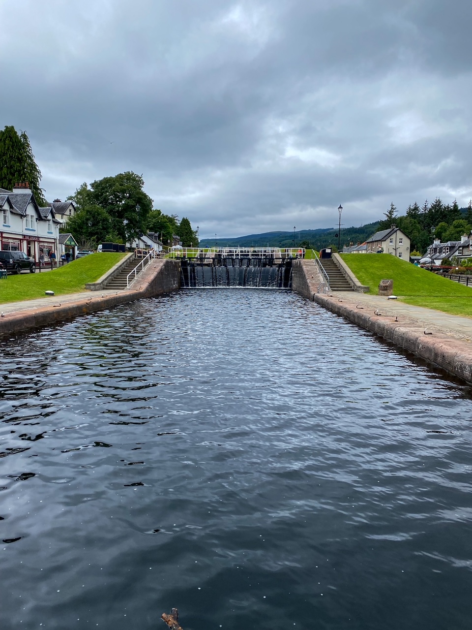 Fort Augustus, the third stop on our day trip from Edinburgh to Glencoe, Loch Ness and the Highlands