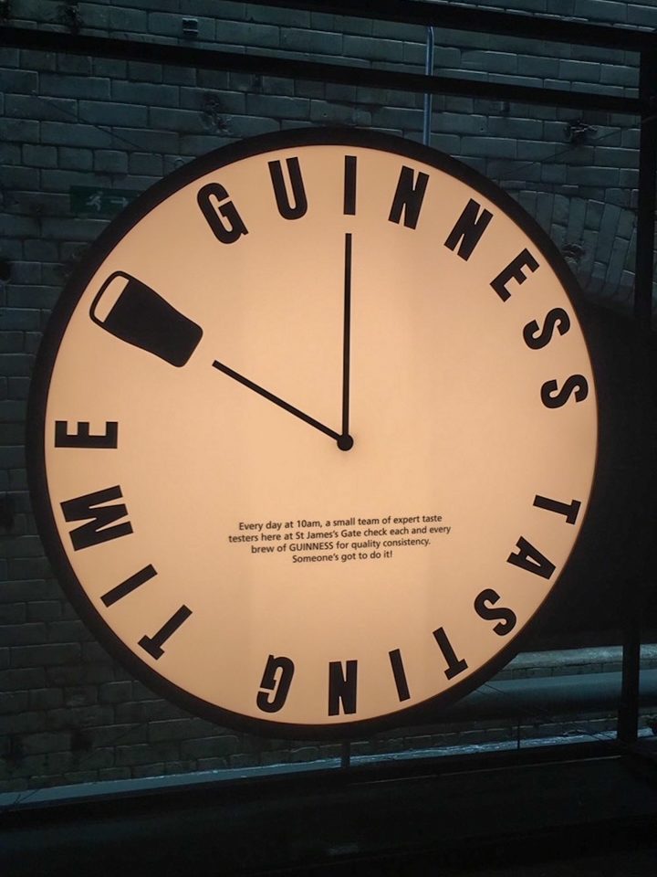 Guinness Tasting Time sign