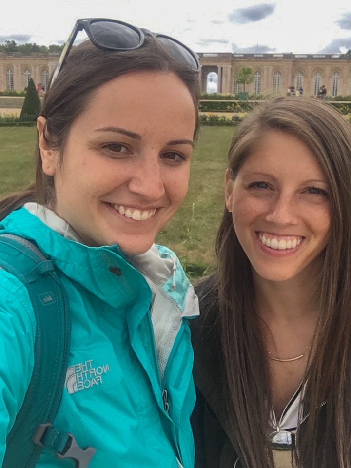 Katie and Sara at the Grand Trianon during our visit to Versailles