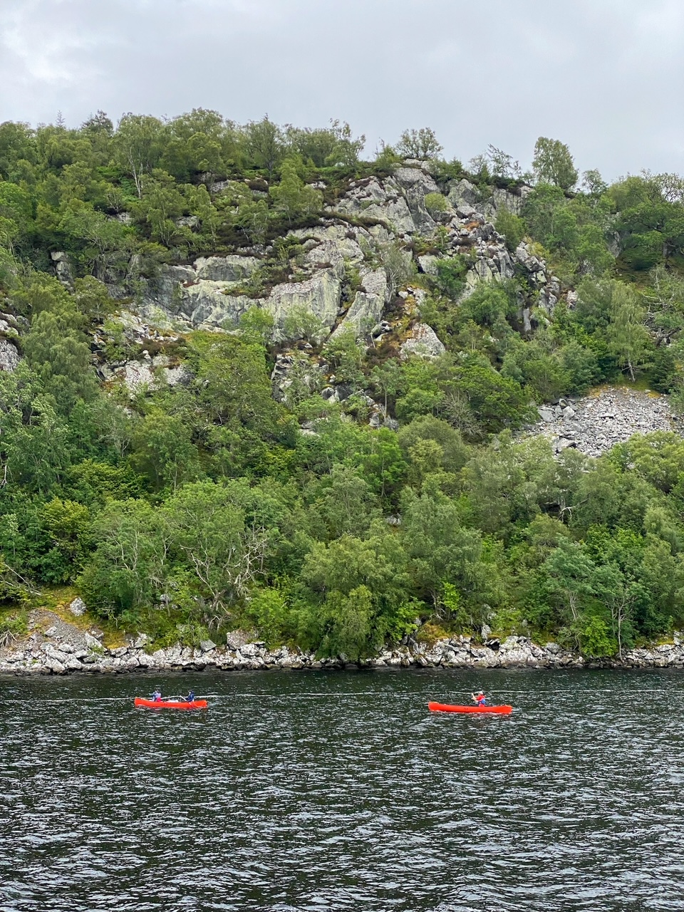 kayakers on Loch Ness