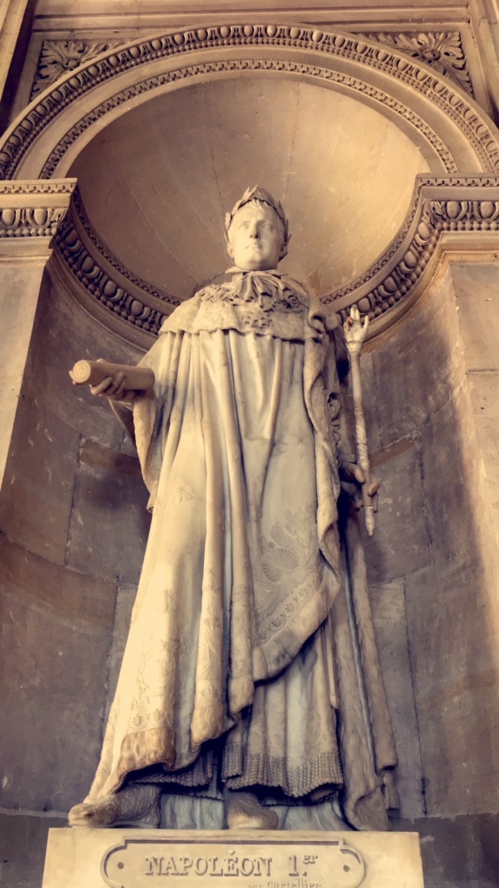 Napoleon I statue inside Palace of Versailles