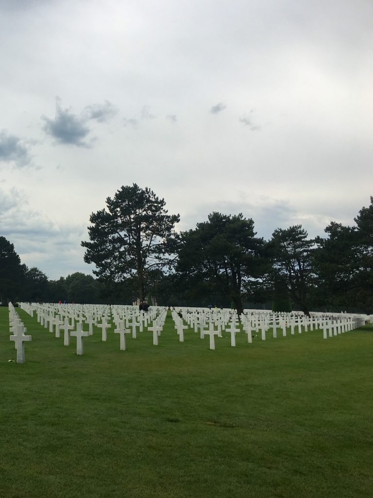 the Normandy American Cemetery