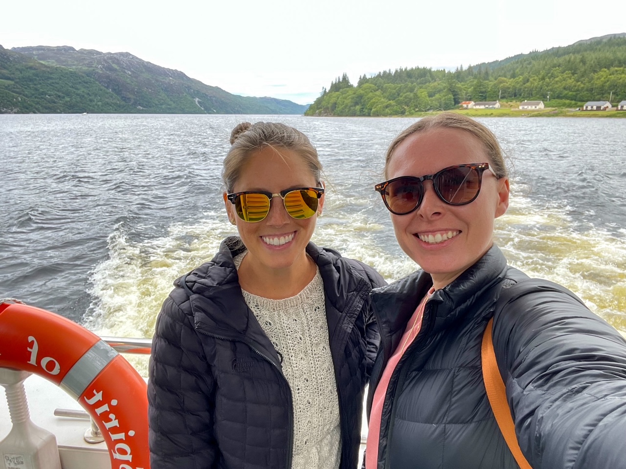 Sara and Kelsey on the Loch Ness Cruise