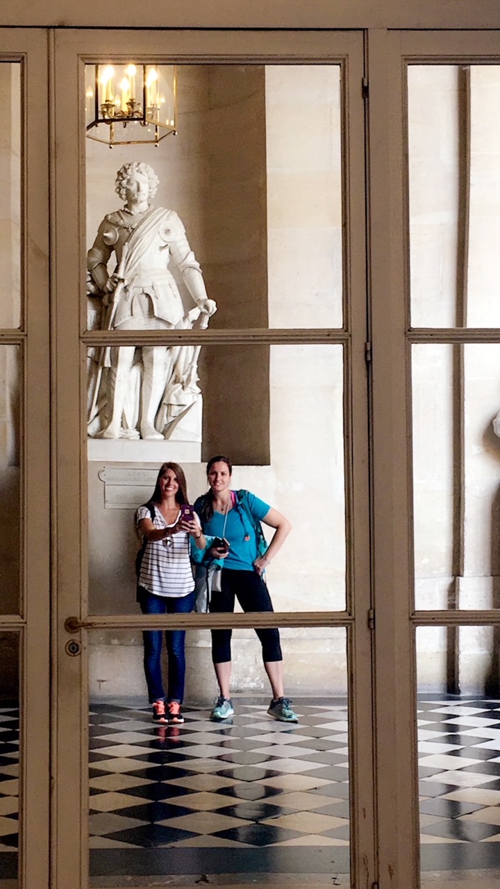 selfie inside Palace of Versailles