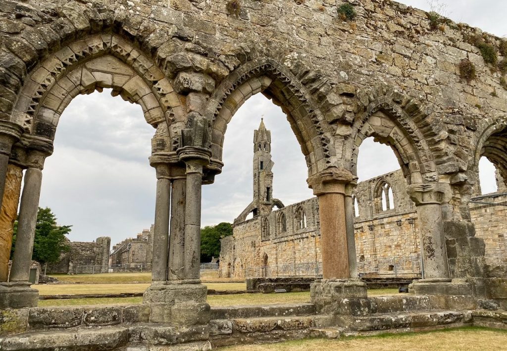 St Andrews Cathedral ruins in Scotland