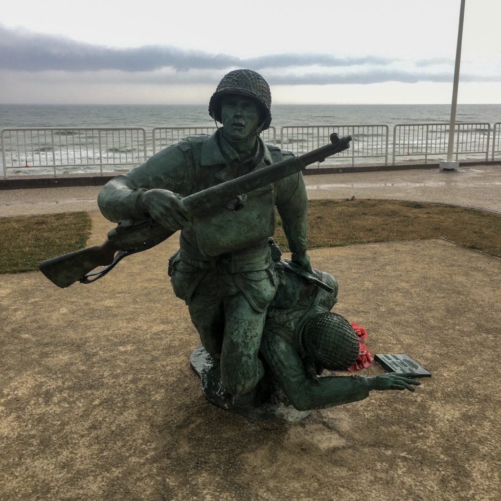 Wounded Soldier Memorial at Omaha Beach