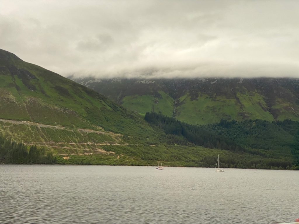 Cairngorms National Park, one of the last stops on our day trip from Edinburgh to Glencoe, Loch Ness and the Highlands