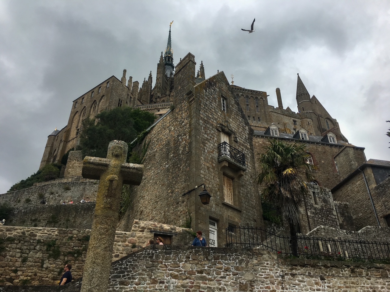 a view from inside Mont Saint-Michel