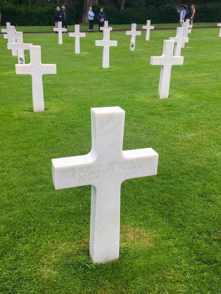 graves at the Normandy American Cemetery and Memorial