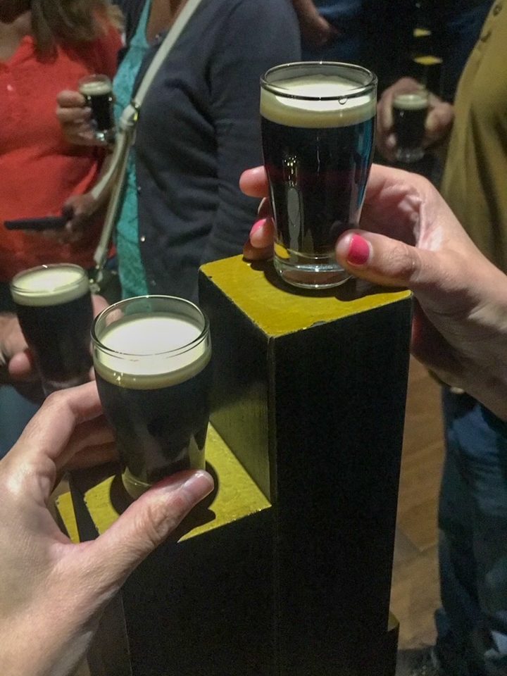 samples of Guinness from our tour