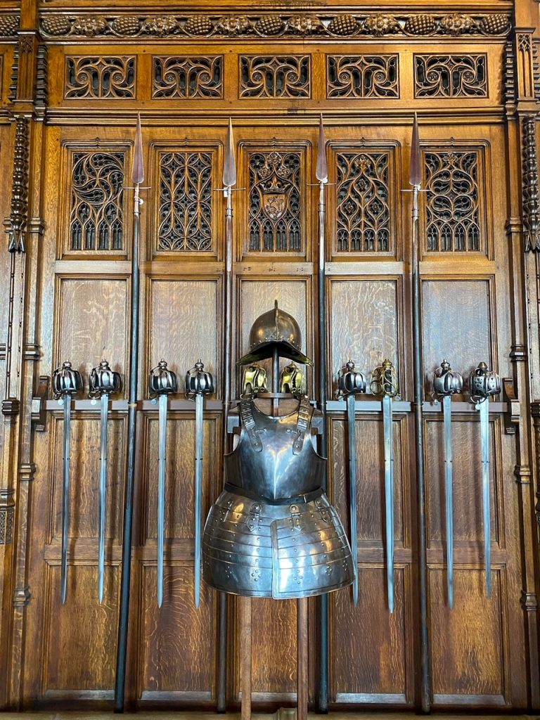armor inside the Great Hall at Edinburgh Castle