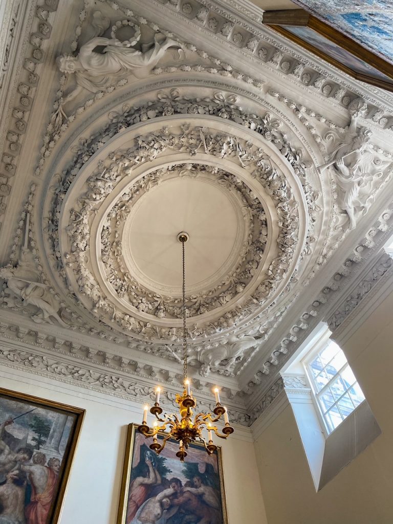 Gorgeous ceiling at the Palace of Holyroodhouse