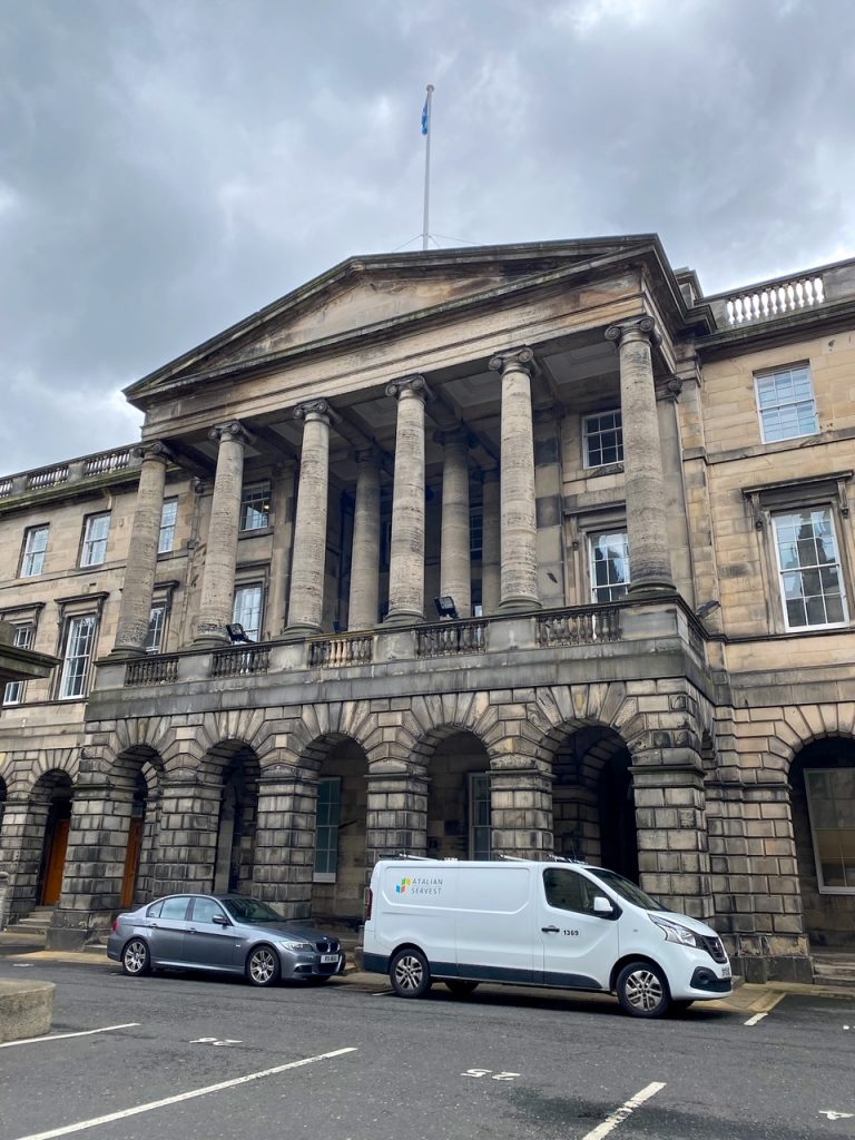 The Parliament House in Old Town, a stop on our free walking tours of Edinburgh