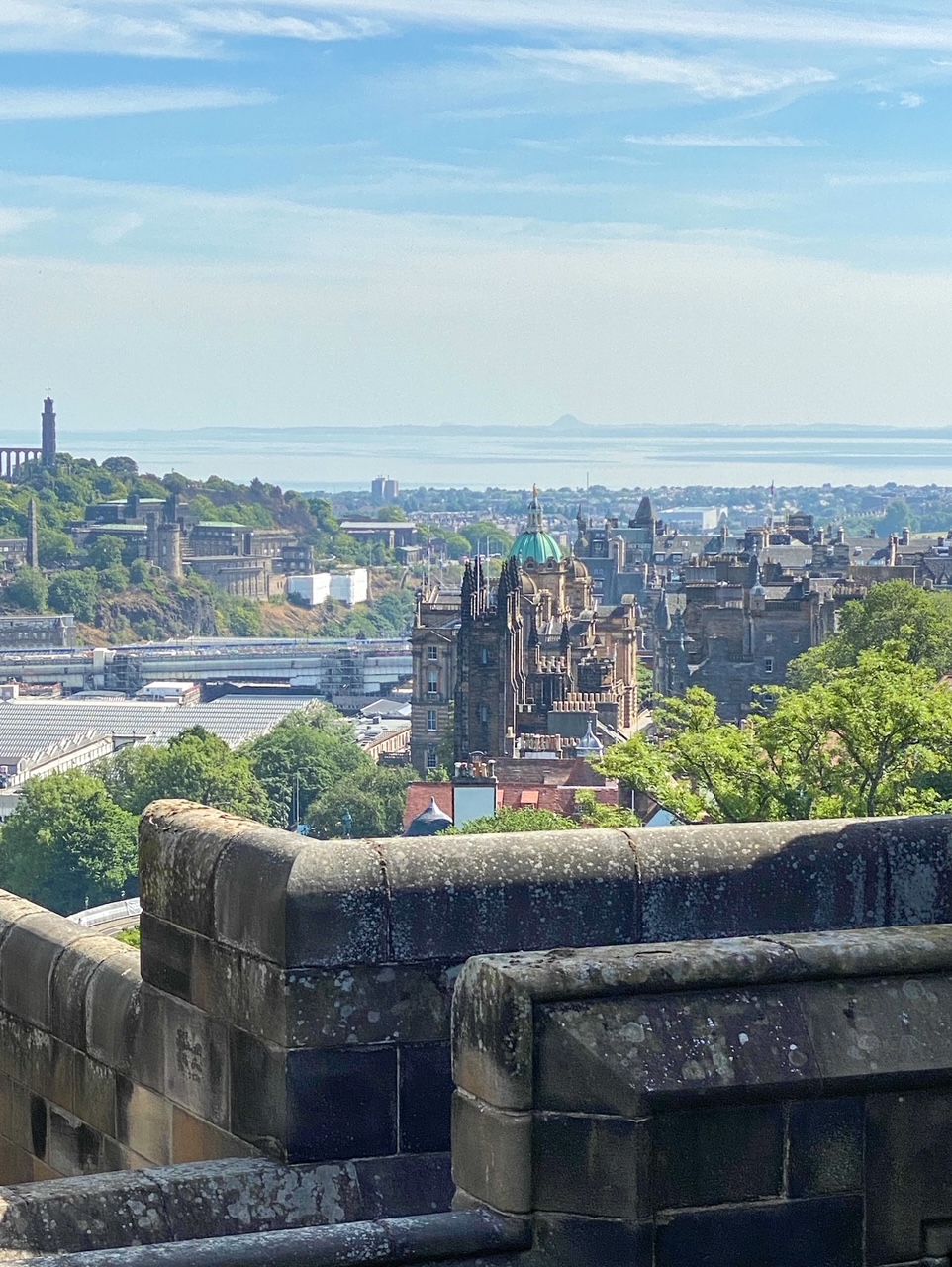 pretty view from Edinburgh Castle