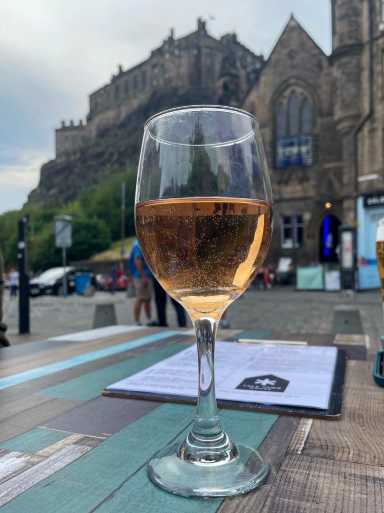 rose at Cold Town House, a restaurant near Edinburgh Castle