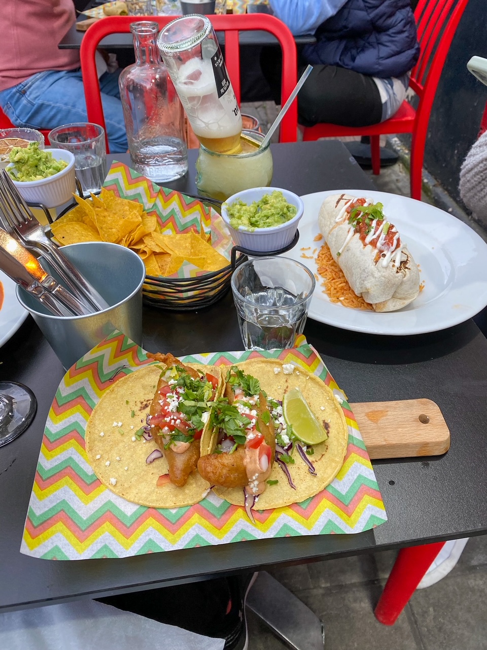 tacos at Mariachi Restaurant in Edinburgh