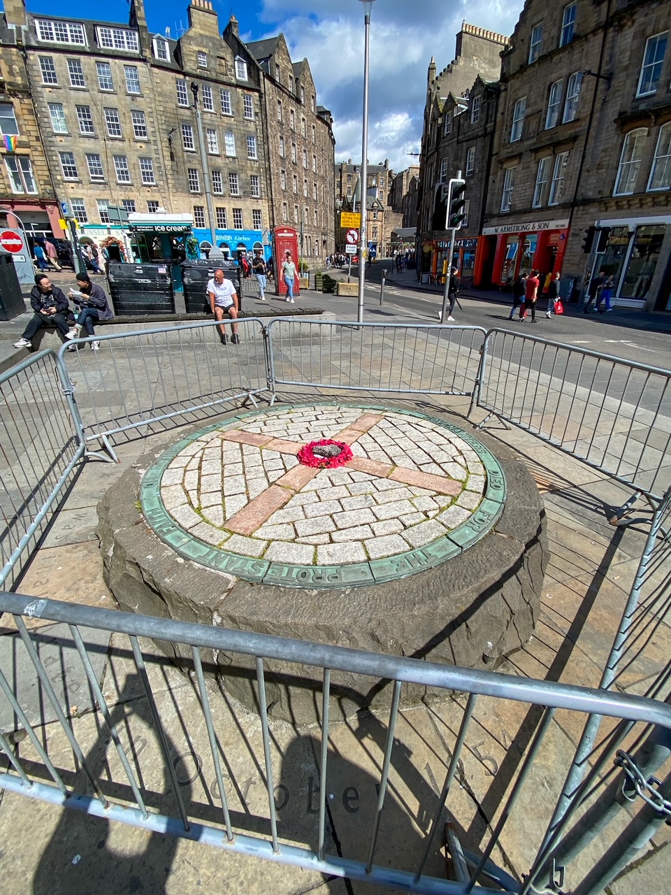 the Covenanters’ memorial at the Grassmarket, one of the stops on one of our free walking tours in Edinburgh