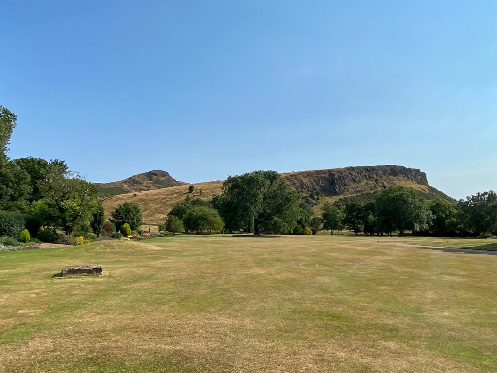 View of Arthur's Seat from the Palace of Holyroodhouse