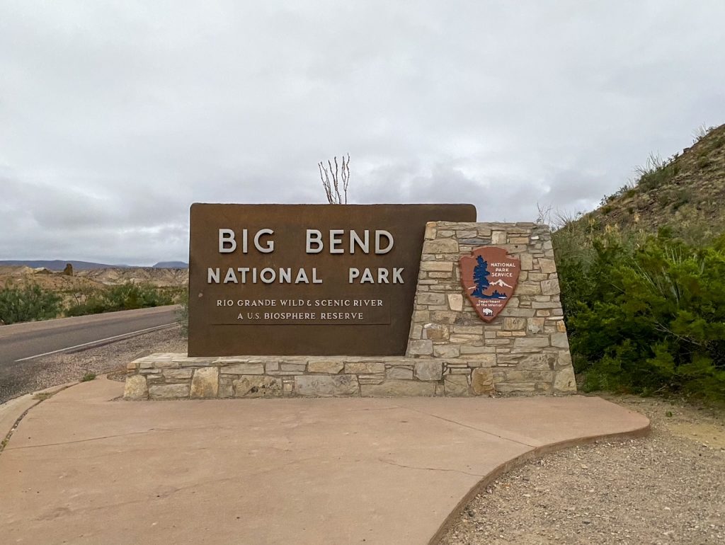 Big Bend National Park NPS sign