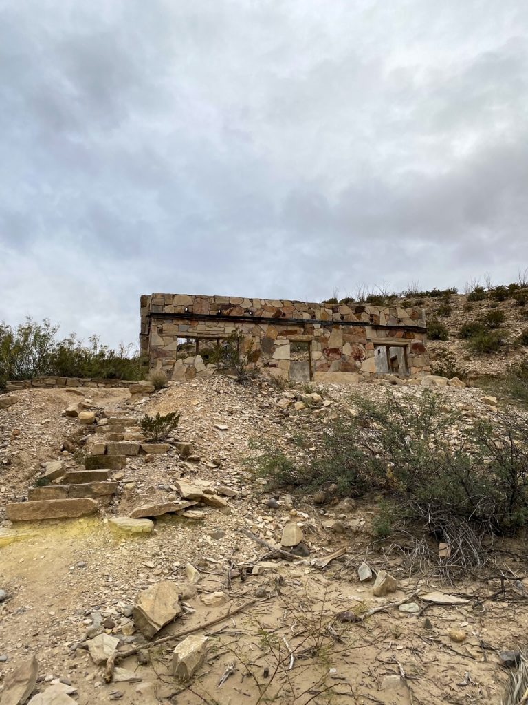 remnants from the Langford House in the Hot Springs Historic District of Big Bend National Park