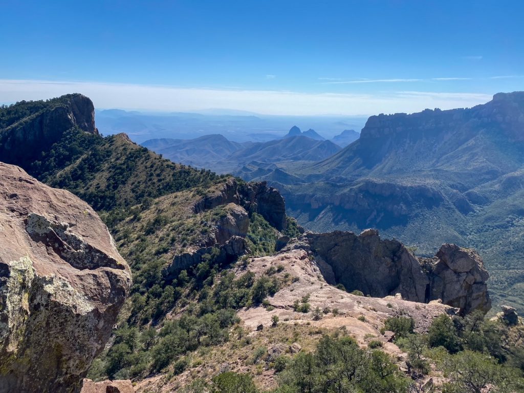 epic views at the end of the Lost Mine Trail in Big Bend National Park, Texas