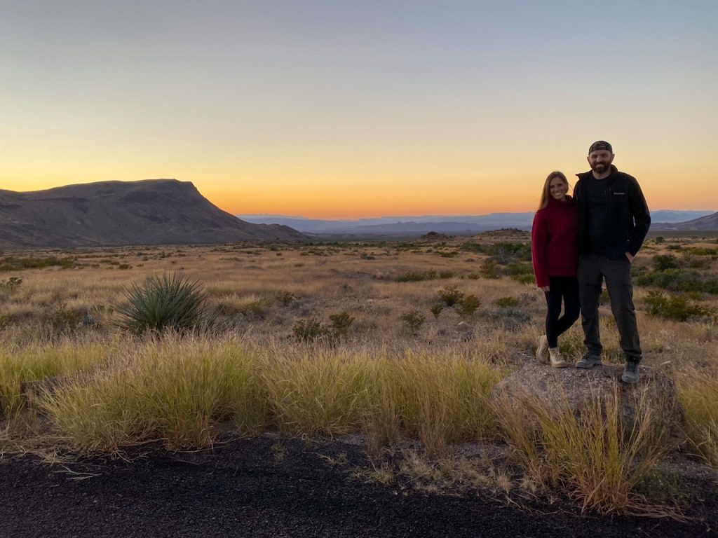 sunset at Sotol Vista Viewpoint in Big Bend National Park, Texas