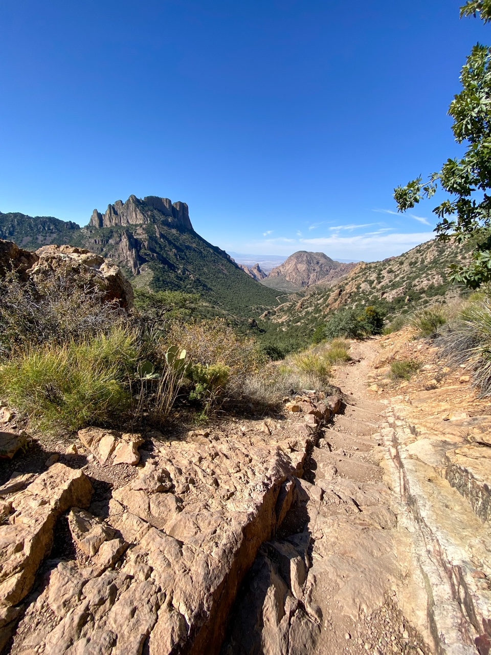 the Lost Mine Trail in Big Bend National Park