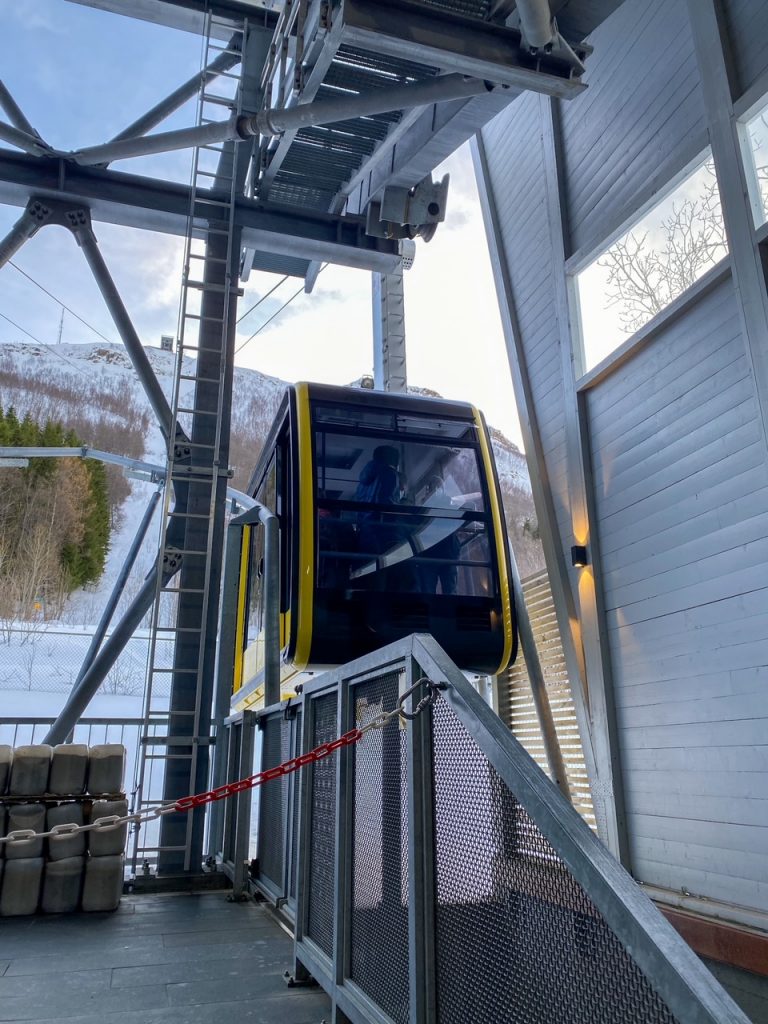the Fjellheisen Cable Car in Norway