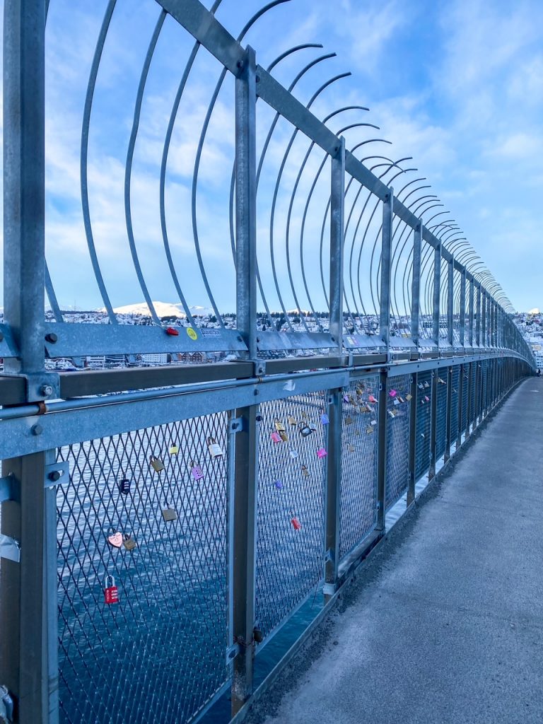 locks on Tromsø Bridge