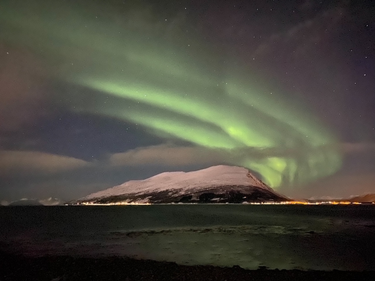 the Northern Lights at Lyngen North Igloo Hotel