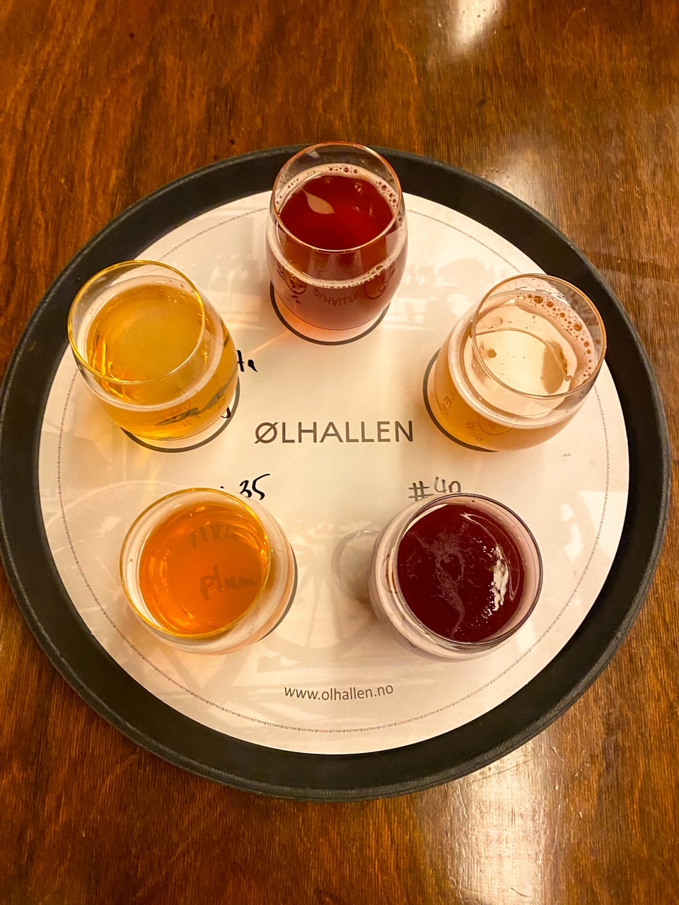 beer tasting at Ølhallen