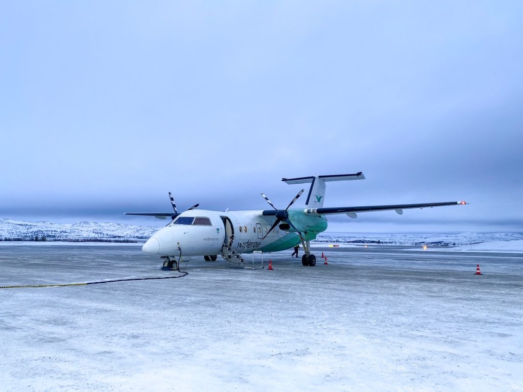 the small plane for our Widerøe flight