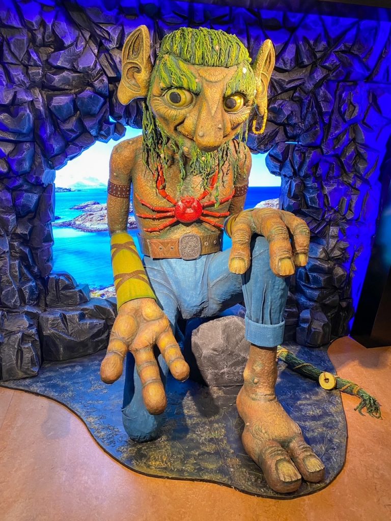 a Sea Troll at the Troll Museum Tromso