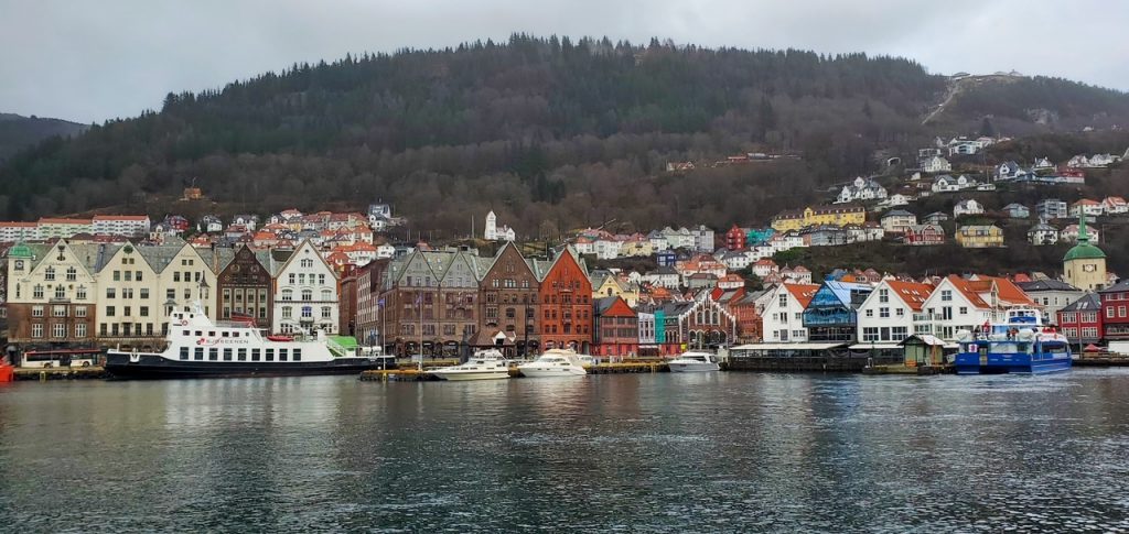 the old Hanseatic Wharf of Bergen