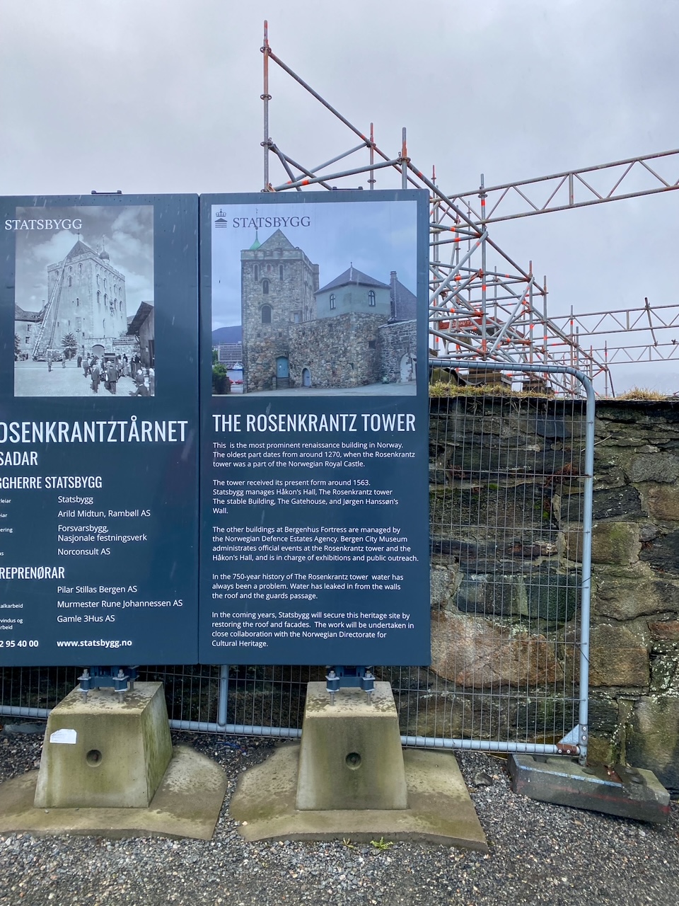 Rosenkrantz Tower reconstruction efforts