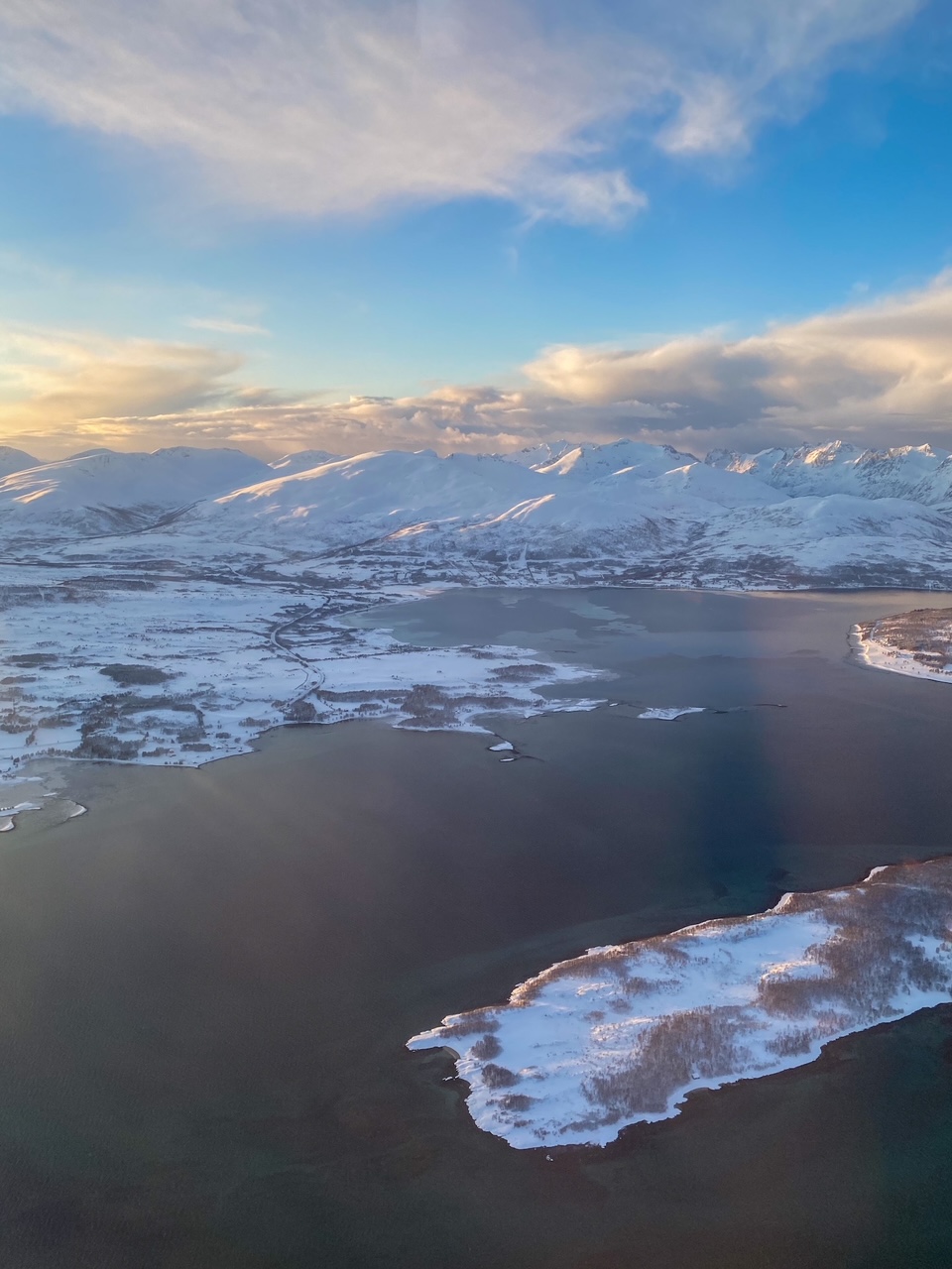 a wintry view on our way from Tromso to Bergen